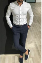 White Black Shirt Pant