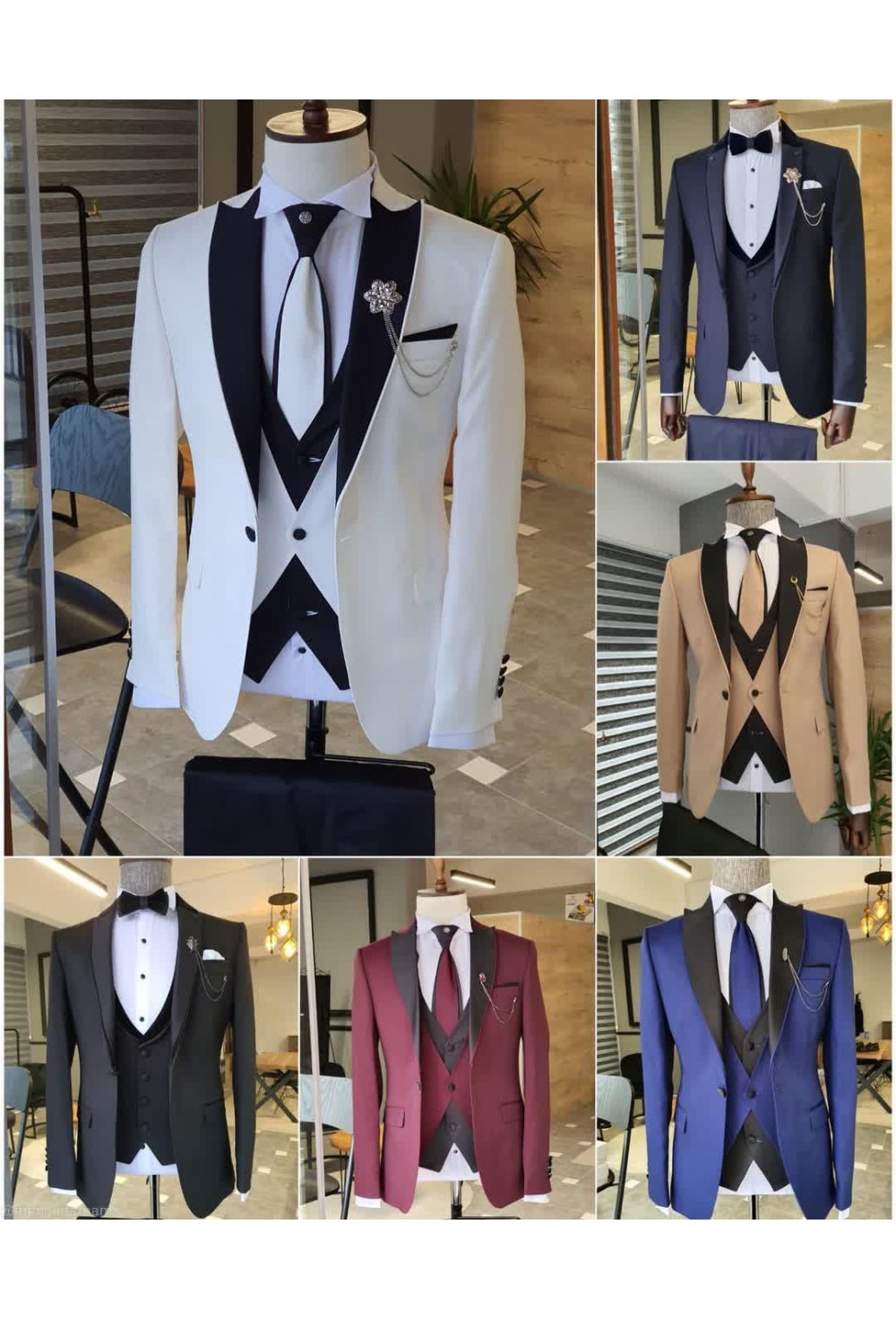 Multi-color Designer 3 pcs Suit