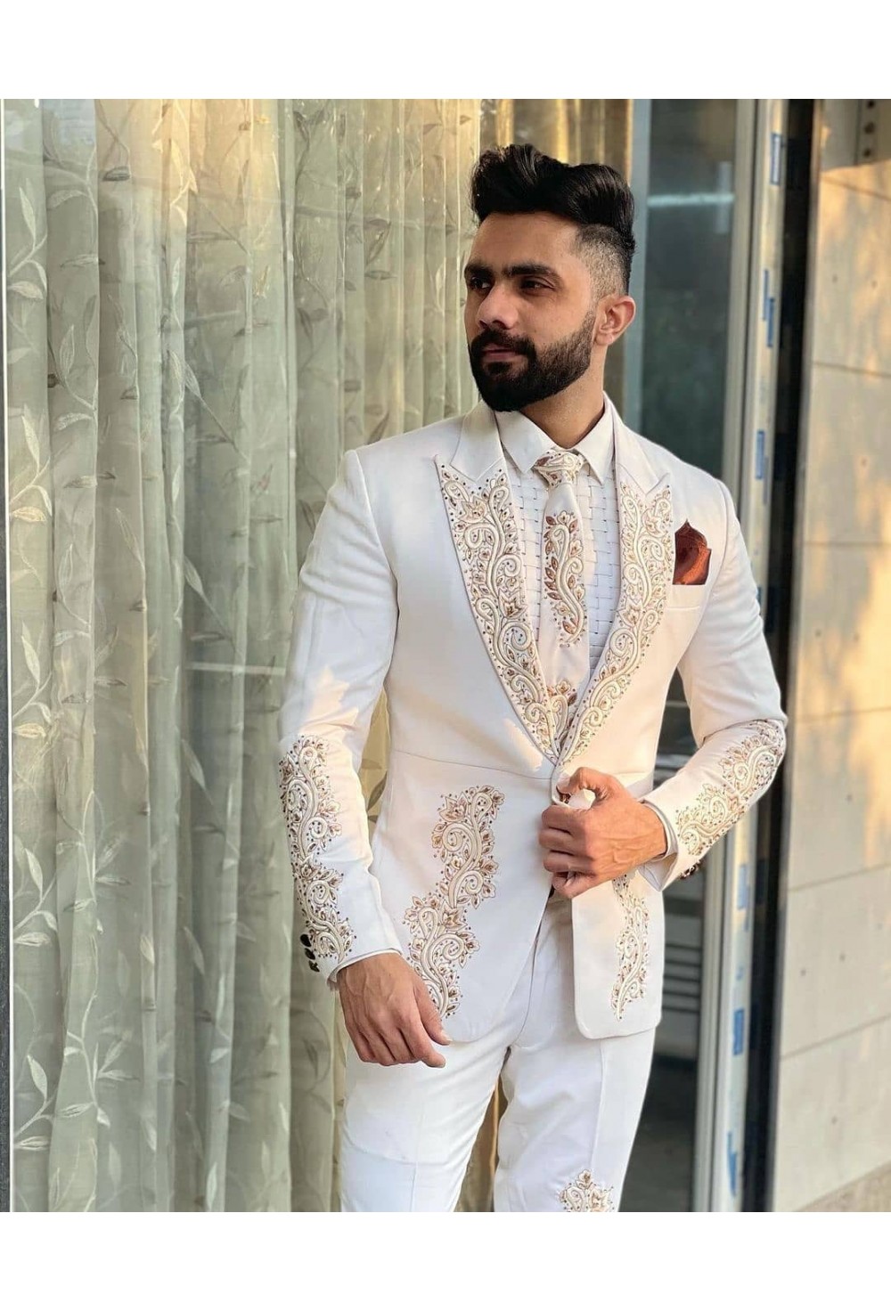 Designer Embroidered Suit