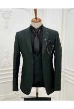 Greyish Black 3 Pcs Suit