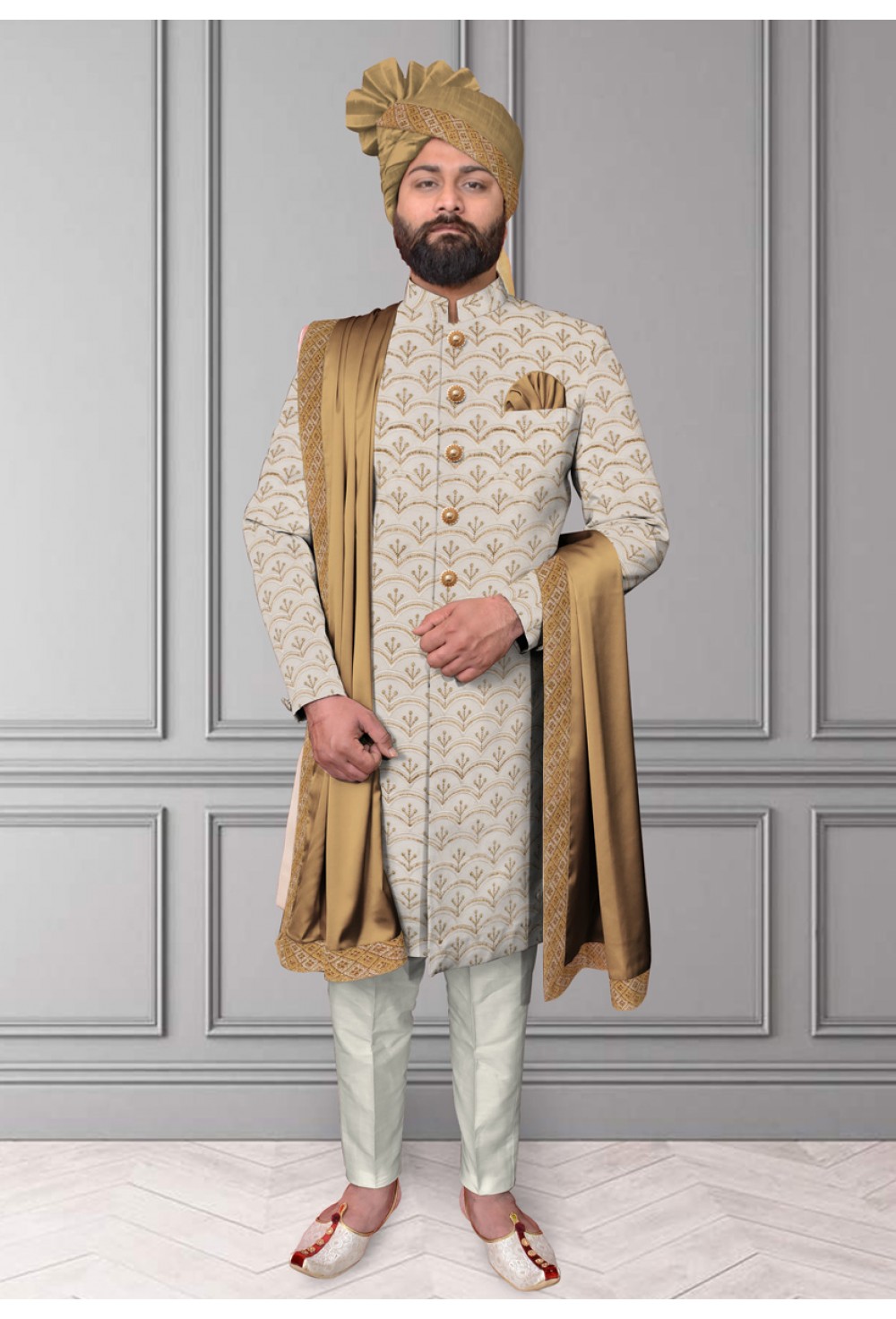 Golden Arc Sherwani