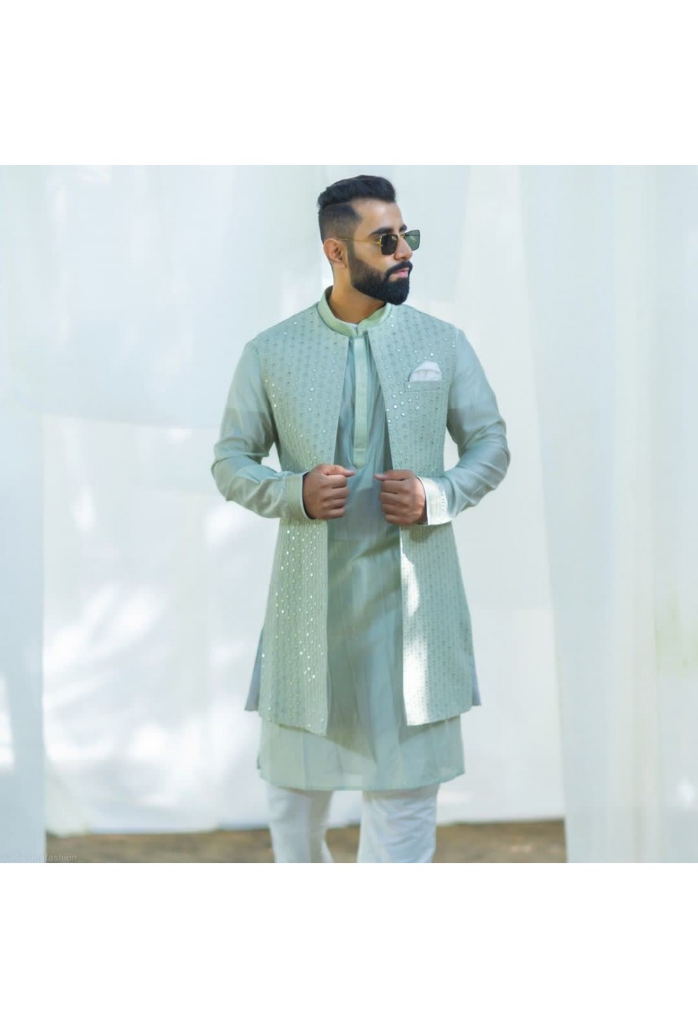 Mirror Work Long Jacket