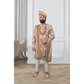 Golden Sparkle Sherwani
