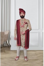Multi Color Embroidred Sherwani