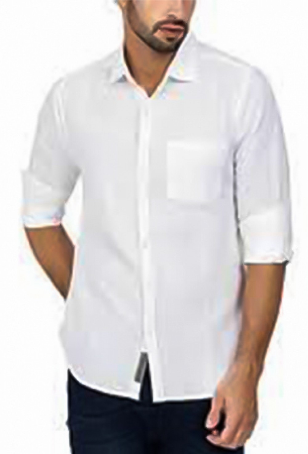 White Solid Shirt