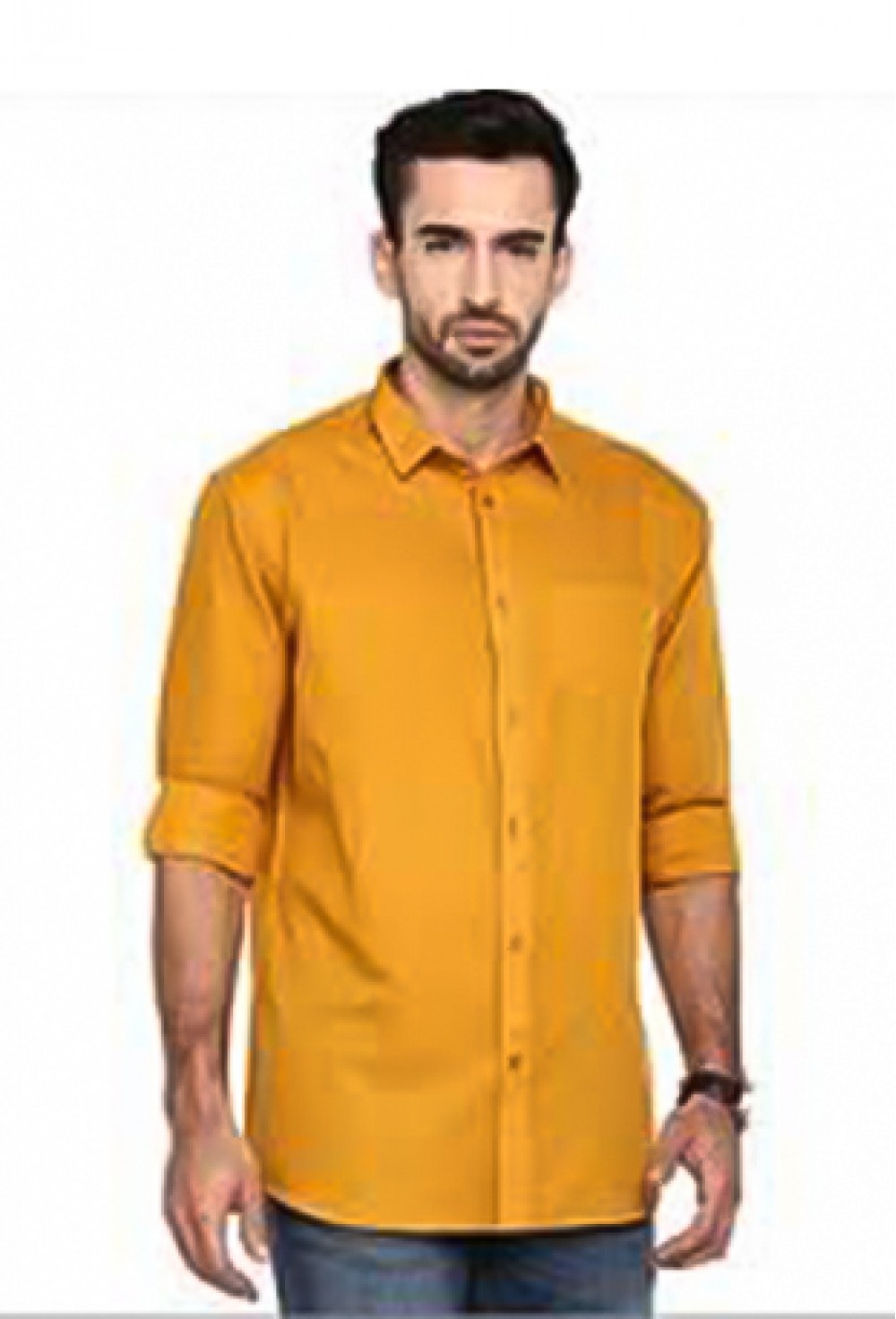 Yellow Solid Shirt