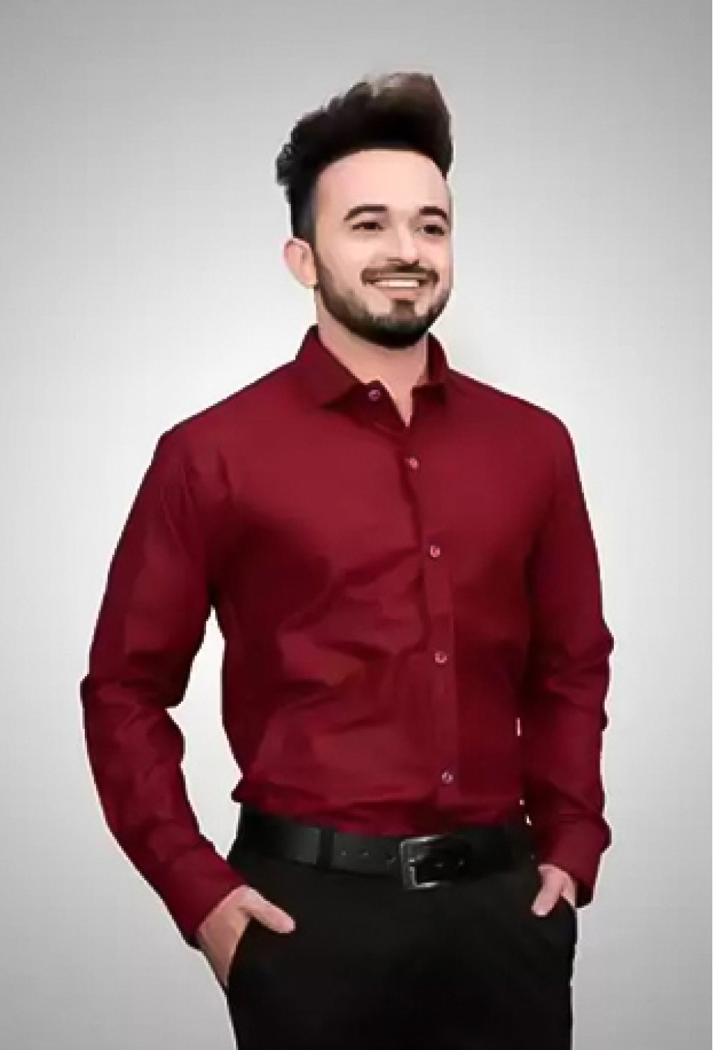 Red Casual Shirt