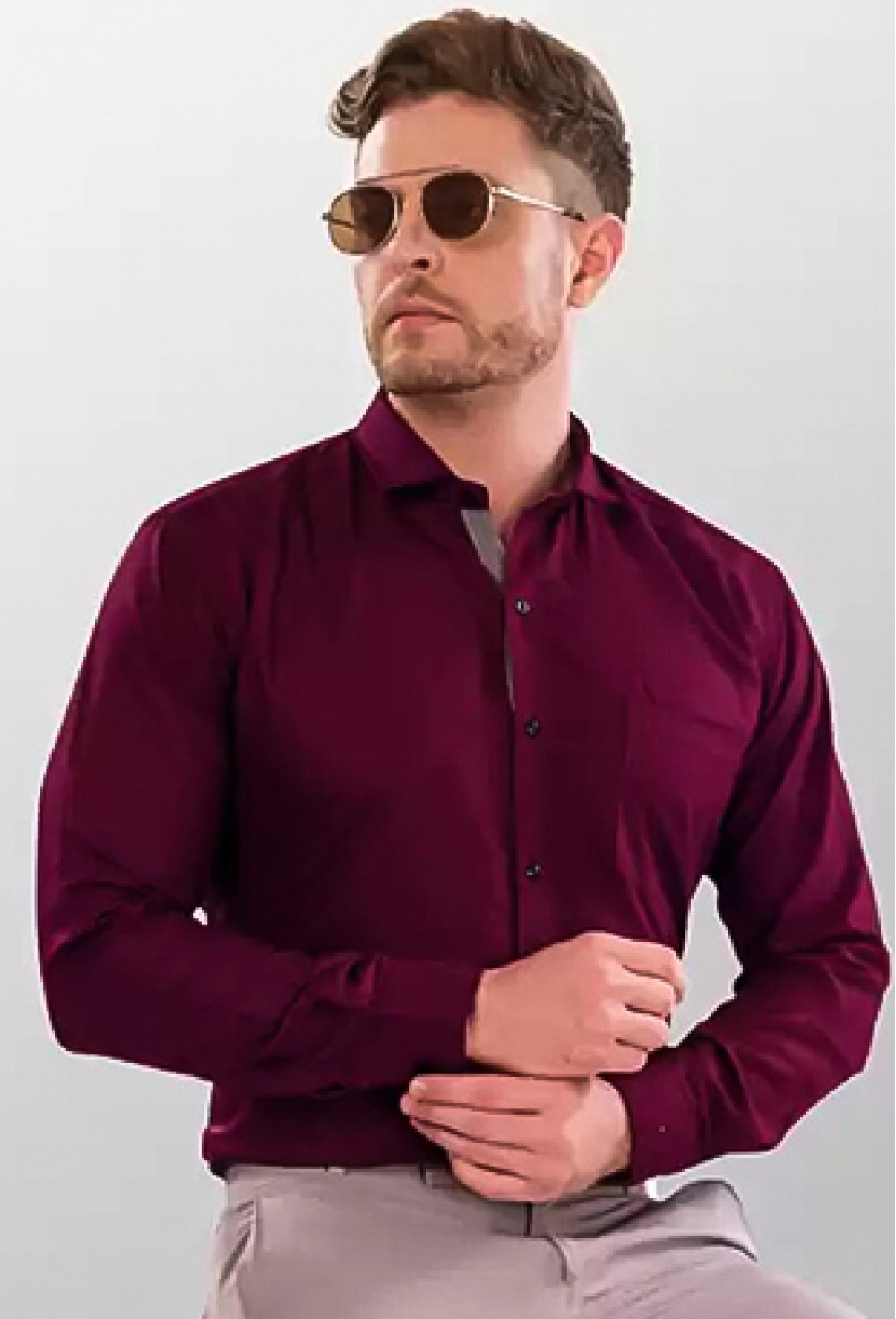 Maroon Casual Shirt