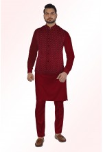 W Pattern Nehru Jacket