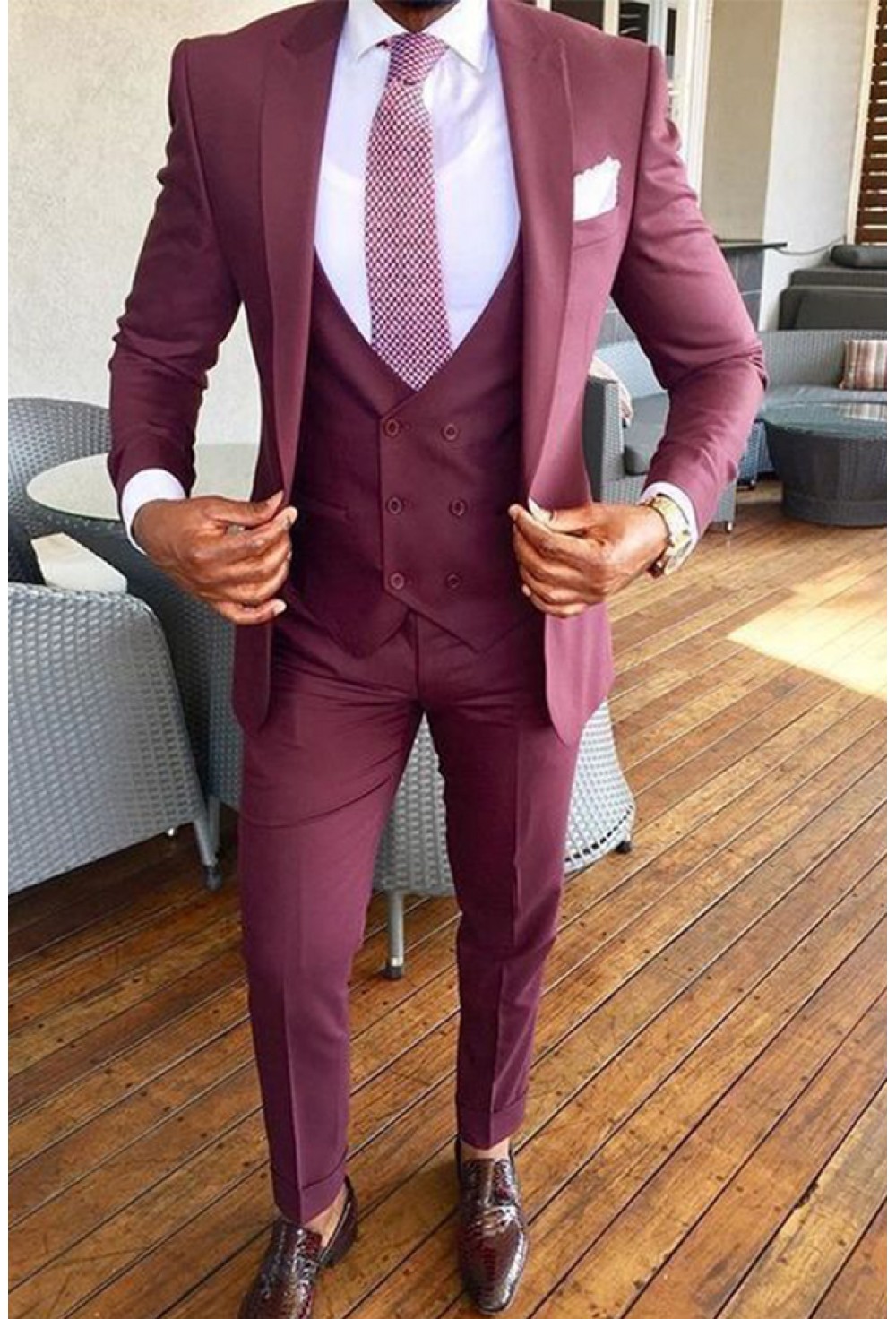 Mehroon 4-piece Suit