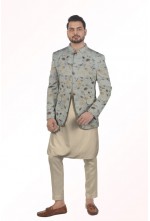 Bandgala with designer fabric
