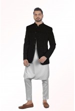 Bandgala with W pattern fabric