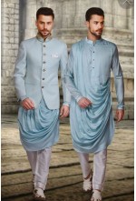 Drape Kurta With Bandgala