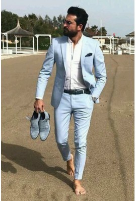 Sky Blue 2-Piece Suit