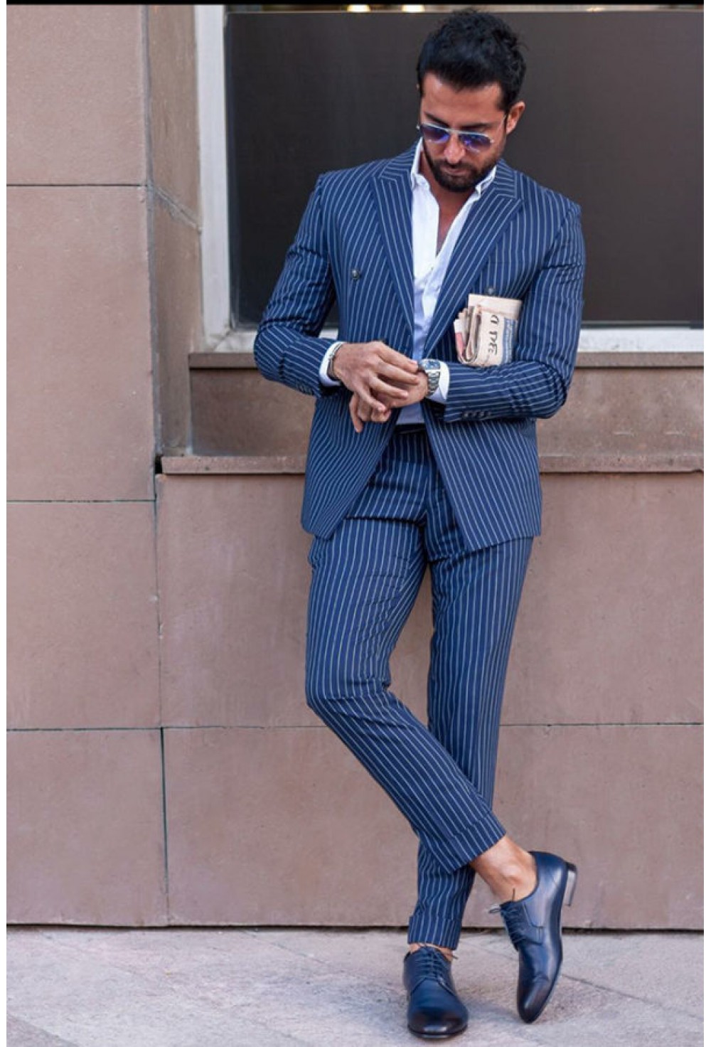 Blue Stripe Suit