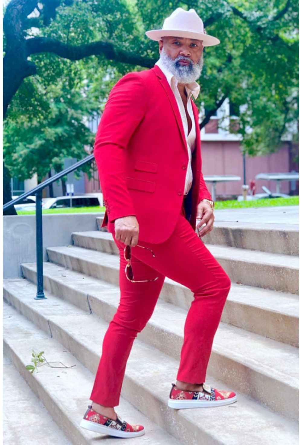 Dark Pink 2-Piece Suit