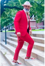 Dark Pink 2-Piece Suit