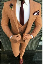 Beige Linon 3-piece Suit