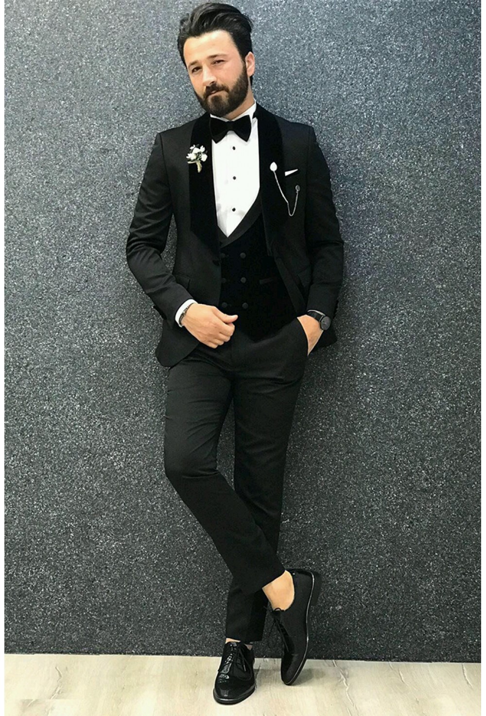Black 4 pcs tuxedo
