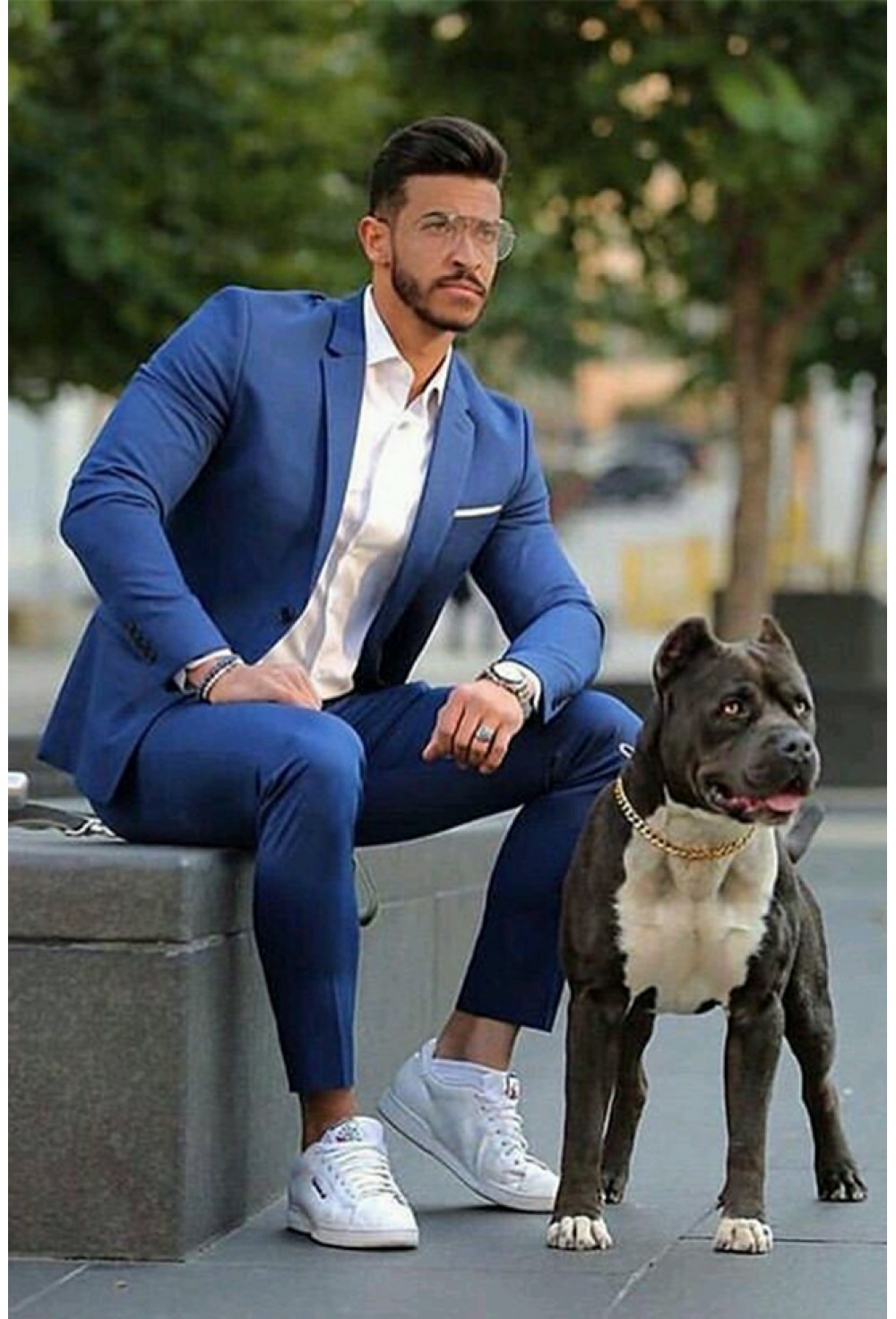 Blue 2-piece Suit
