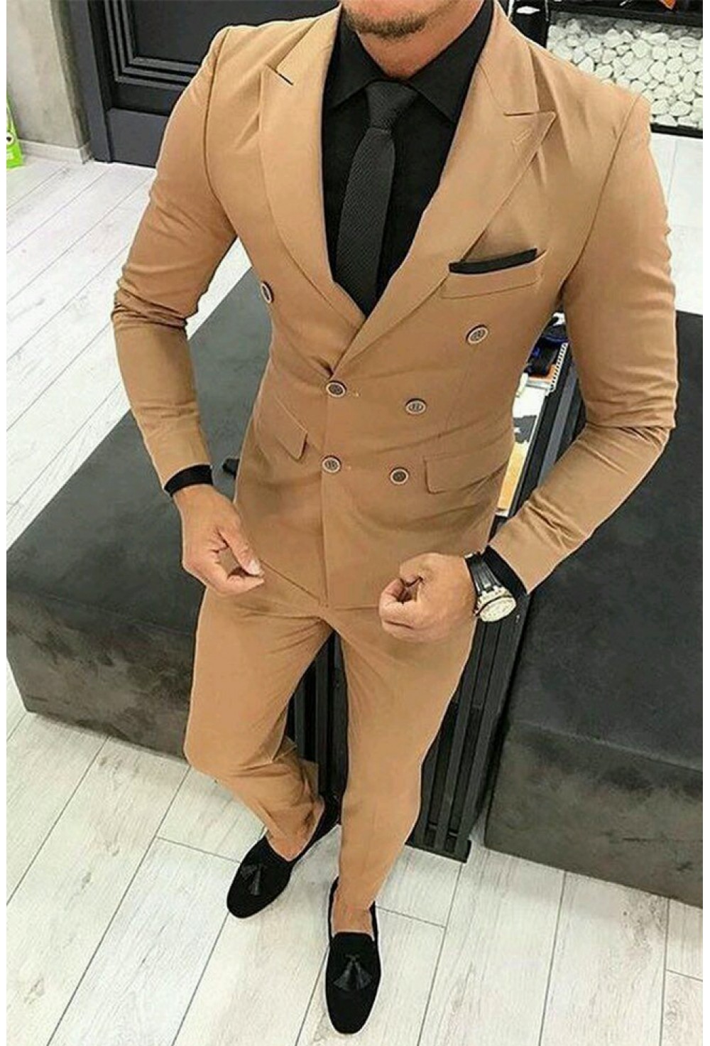 Flashy Double Breasted Suit