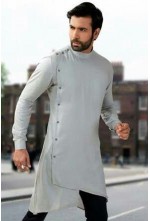 Grey designed kurta