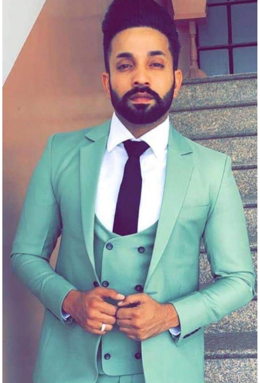 Olive Green 3-piece Suit