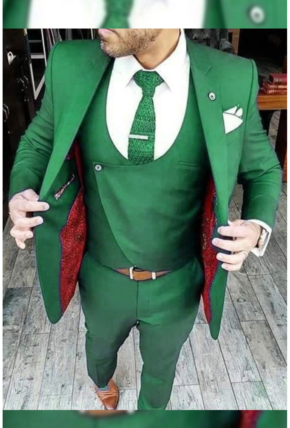 Pea Green 3-Piece suit