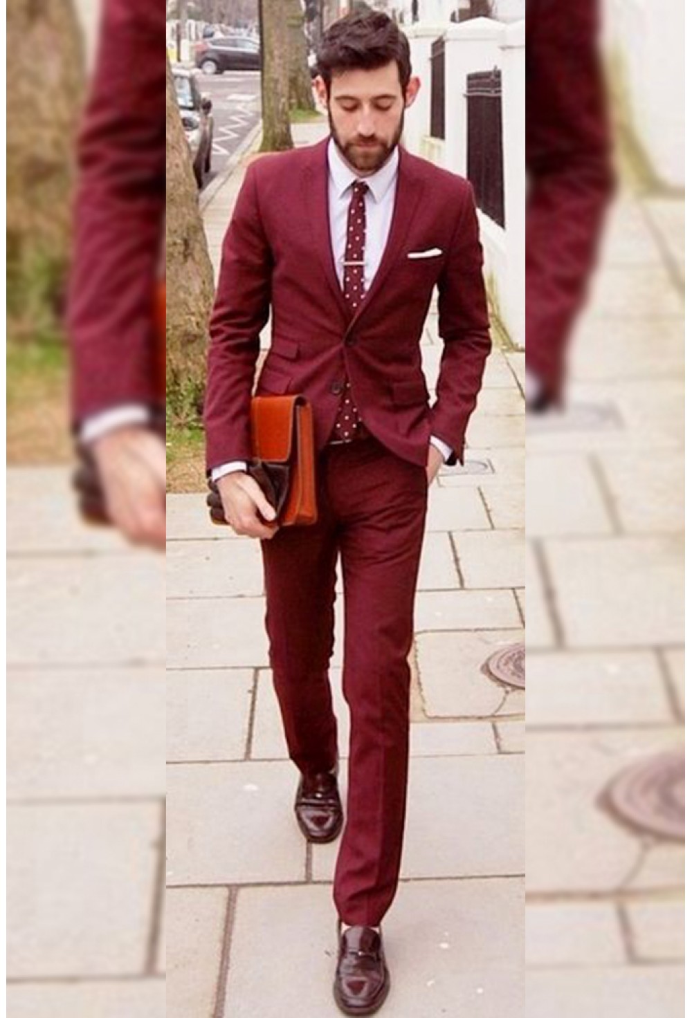 Red 3-piece Suit