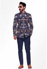 Rubber Print Jodhpuri Suit