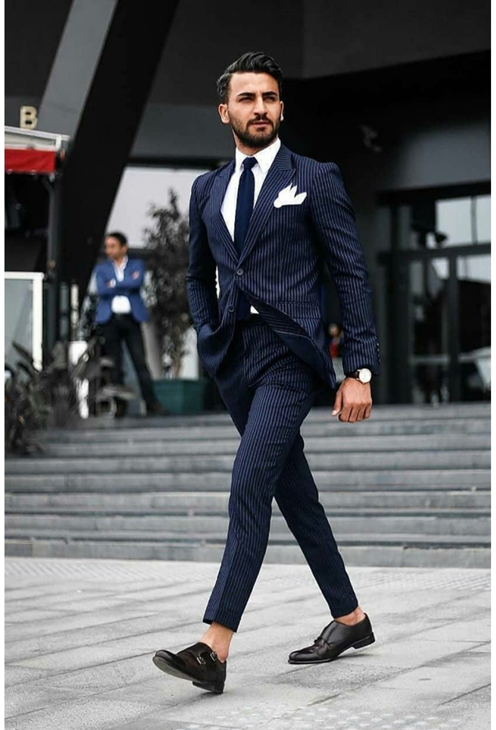Stripe formal suit