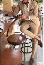 Beige 2-piece Suit
