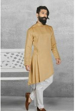Beige designed kurta