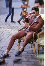 Brick Red 2-Piece Suit