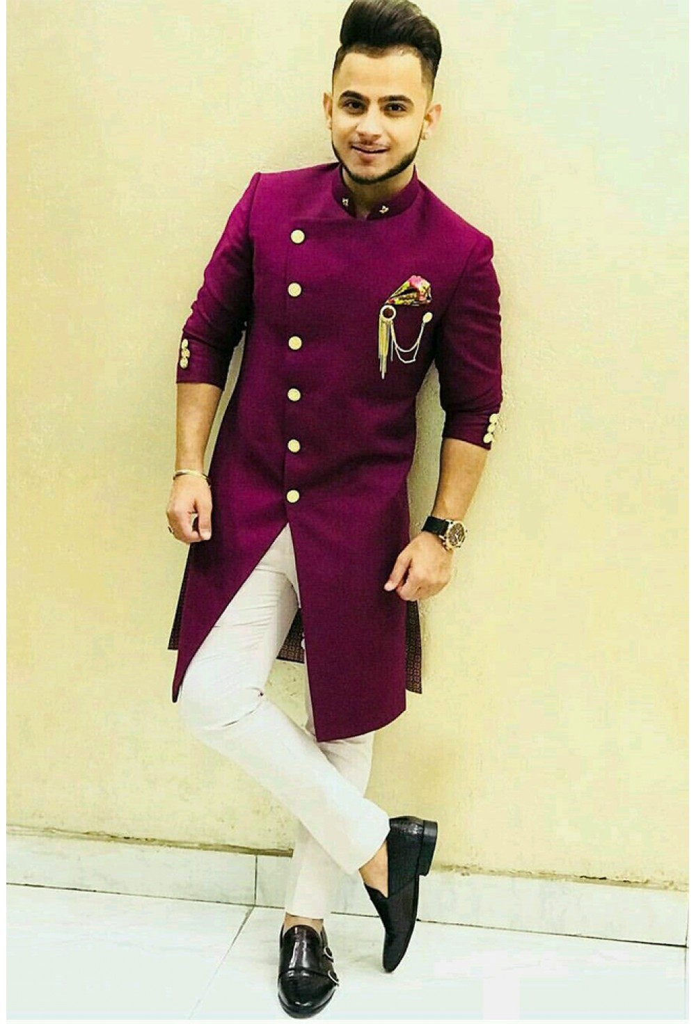 Dark Pink Indo-Western