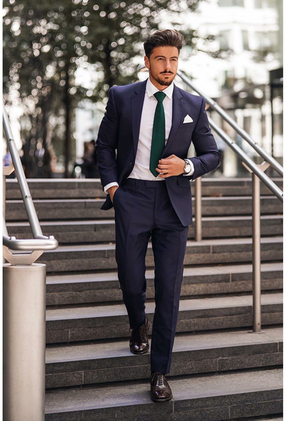Greyish black formal suit