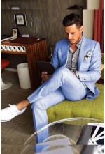 Sky Blue Party Suit