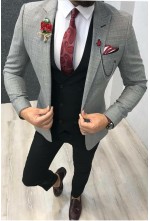 Linen grey 4 pcs suit