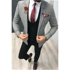 Linen grey 4 pcs suit