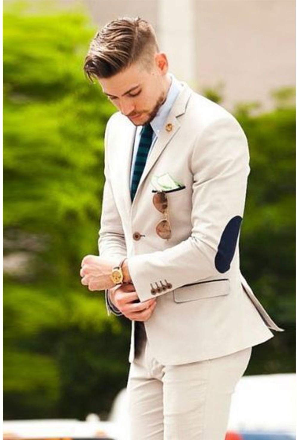 Off white 3 pcs suit