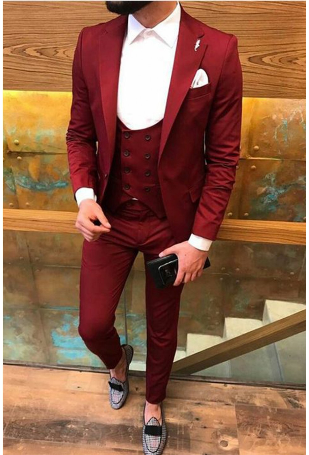 Red 4-piece Suit