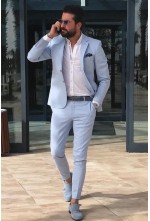  Sky blue suit