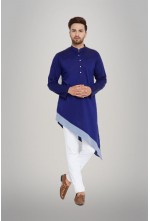 Sky & blue designed kurta
