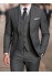 Steel Grey Solid Premium Three-Piece Suit 