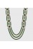 Green & White Moti Mala for men