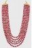 Red Moti Mala for men