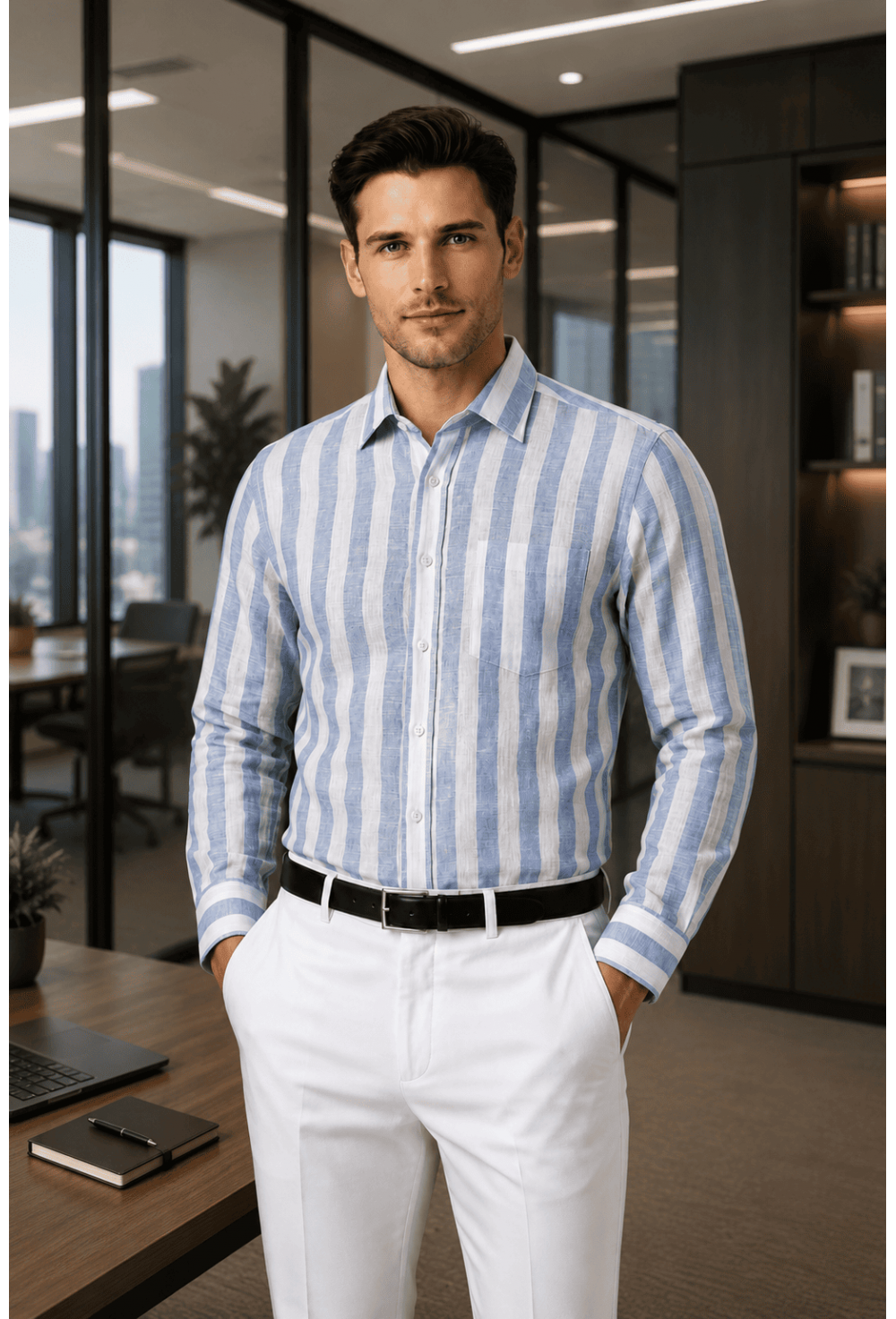 Skyline Stripe Linen
