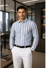 Skyline Stripe Linen