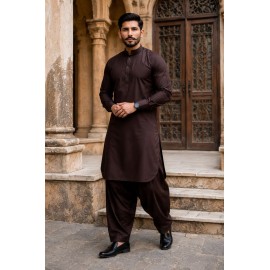 Dark Chocolate Espresso Wash & Wear Kurta
