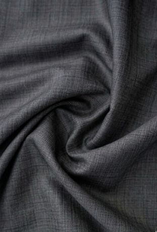 Steel Grey Solid Premium Three-Piece Suit Fabric